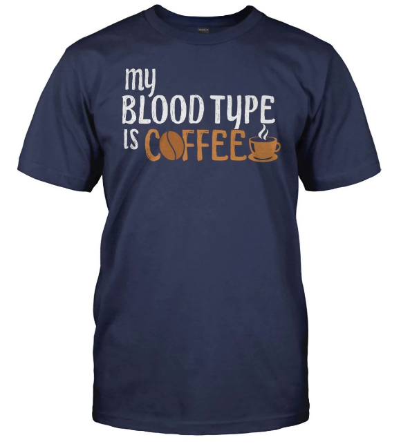 coffee addicted t=shirt